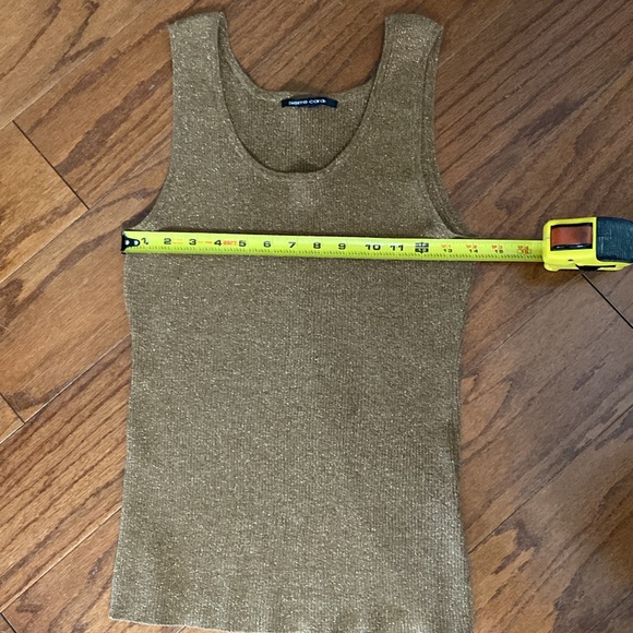 Pierre Cardin Brown Metallic sleeveless sweater tank - Size small - Picture 7 of 9